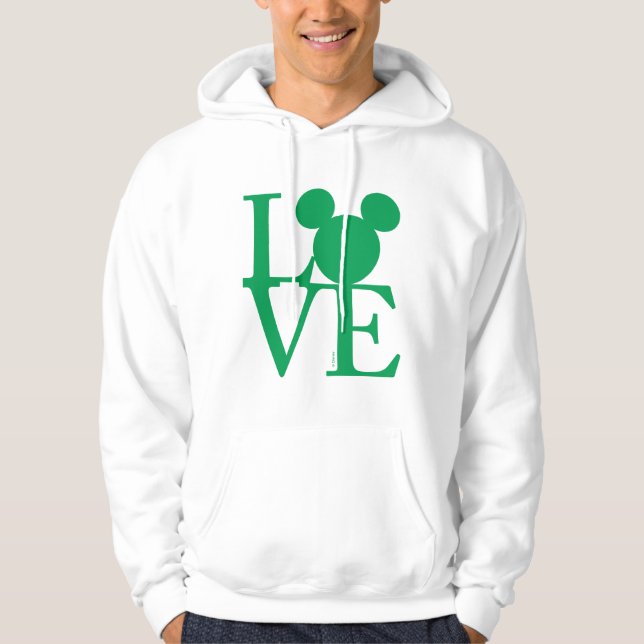 Mickey Mouse LOVE | St. Patrick's Day Hoodie (Front)