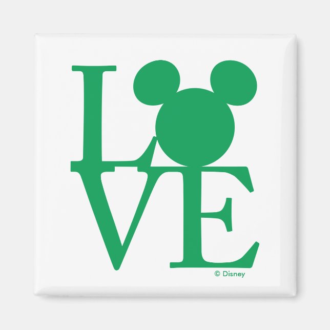 Mickey Mouse LOVE | St. Patrick's Day Magnet (Front)