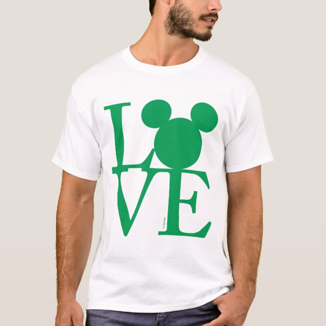 Mickey Mouse LOVE | St. Patrick's Day T-Shirt (Front)