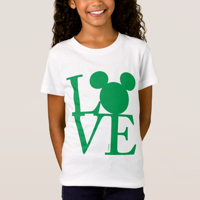 Mickey Mouse LOVE | St. Patrick's Day T-Shirt (Front)
