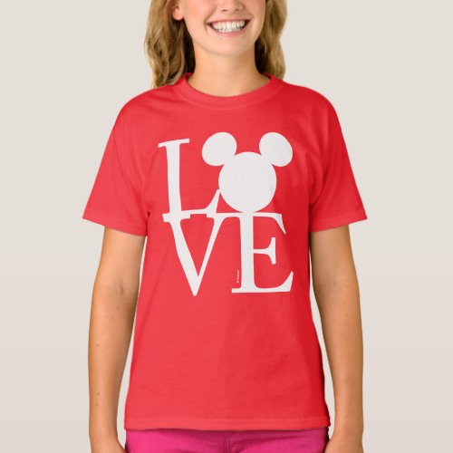 Mickey Mouse LOVE  St Patricks Day T_Shirt