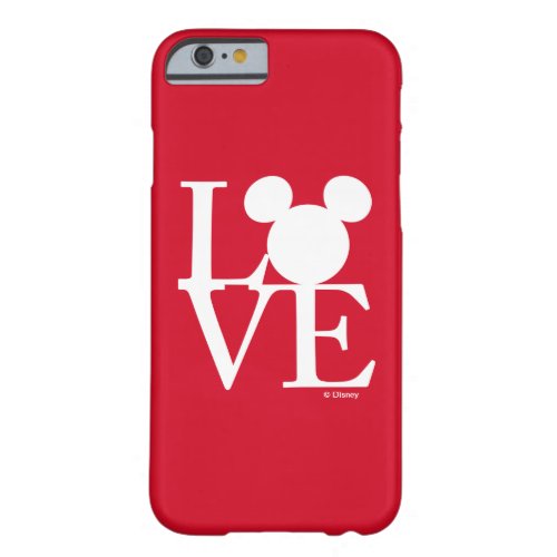 Mickey Mouse LOVE  Valentines Day 3 Barely There iPhone 6 Case