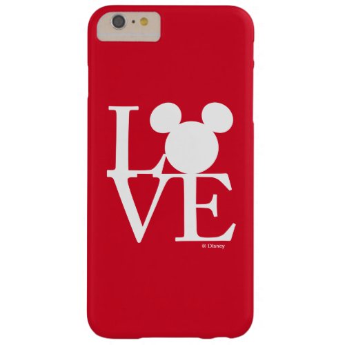 Mickey Mouse LOVE  Valentines Day 3 Barely There iPhone 6 Plus Case