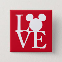 Mickey Mouse LOVE | Valentine's Day 3 Pinback Button