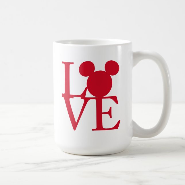 Mickey Mouse LOVE | Valentine's Day Coffee Mug (Right)