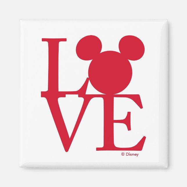 Mickey Mouse LOVE | Valentine's Day Magnet (Front)