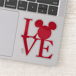 Mickey Mouse LOVE Valentine's Day Sticker