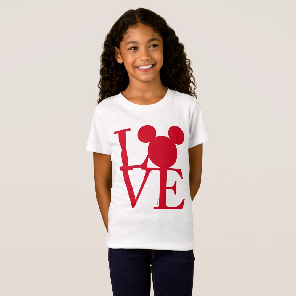 Disover Mickey Mouse LOVE Valentine's Day T-Shirt