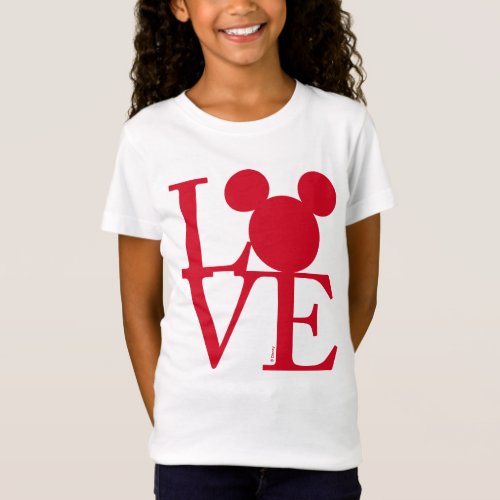Mickey Mouse LOVE  Valentines Day T_Shirt