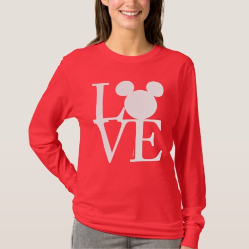 Mickey Mouse LOVE  Valentines Day T_Shirt