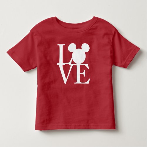 Mickey Mouse LOVE  Valentines Day Toddler T_shirt