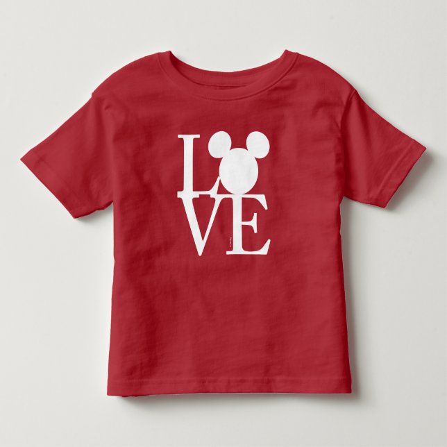Mickey Mouse LOVE | Valentine's Day Toddler T-shirt (Front)
