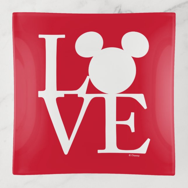 Mickey Mouse LOVE | Valentine's Day Trinket Tray (Front)