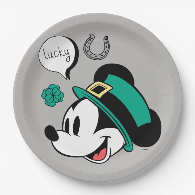 Mickey Mouse | Lucky You Paper Plates (Front)