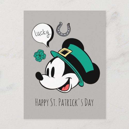 Mickey Mouse  Lucky You Postcard