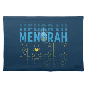 Mickey Mouse Menorah Magic Cloth Placemat