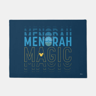Mickey Mouse Menorah Magic Doormat