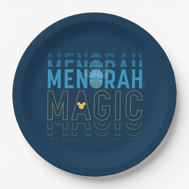 Mickey Mouse | Menorah Magic Paper Plates (Front)