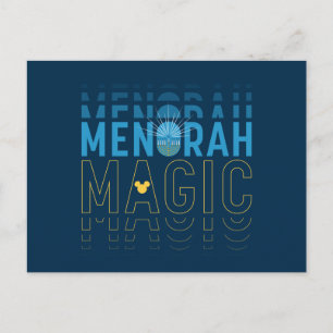Mickey Mouse Menorah Magic Postcard