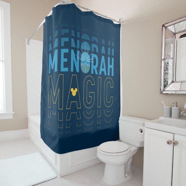 Mickey Mouse | Menorah Magic Shower Curtain (In Situ)
