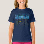 Mickey Mouse | Menorah Magic T-Shirt<br><div class="desc">Happy Hanukkah from Mickey! This beautiful graphic features the text,  "Menorah Magic" in blue and yellow.</div>
