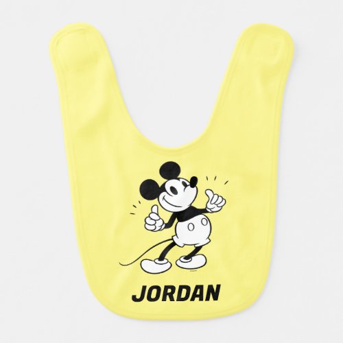 Mickey Mouse  Mickey Mouse  Add Your Name Baby Bib