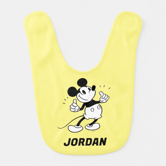 Mickey Mouse | Mickey Mouse | Add Your Name Baby Bib (Front)
