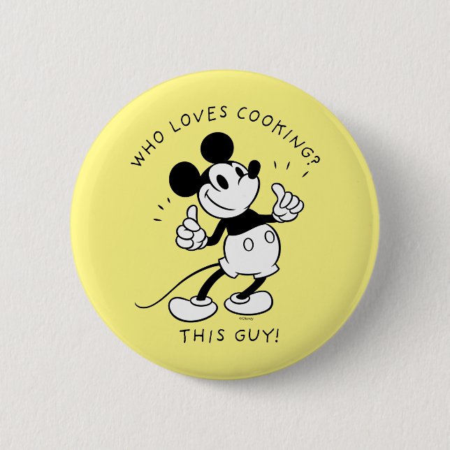 Mickey Mouse | Mickey Mouse Who Loves Cooking Button (Front)