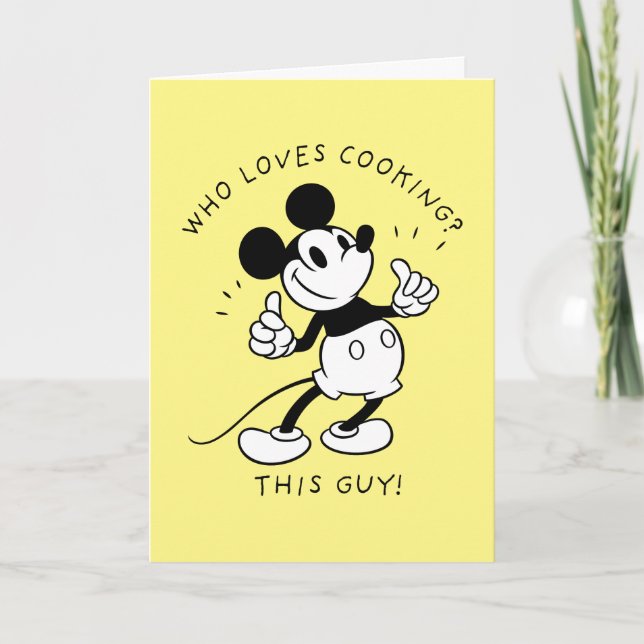 Mickey Mouse | Mickey Mouse Who Loves Cooking Card (Front)