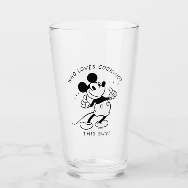 Mickey Mouse | Mickey Mouse Who Loves Cooking Glass (Front)