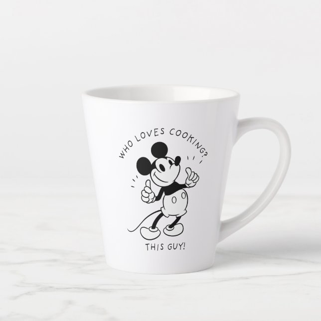 Mickey Mouse | Mickey Mouse Who Loves Cooking Latte Mug (Right)