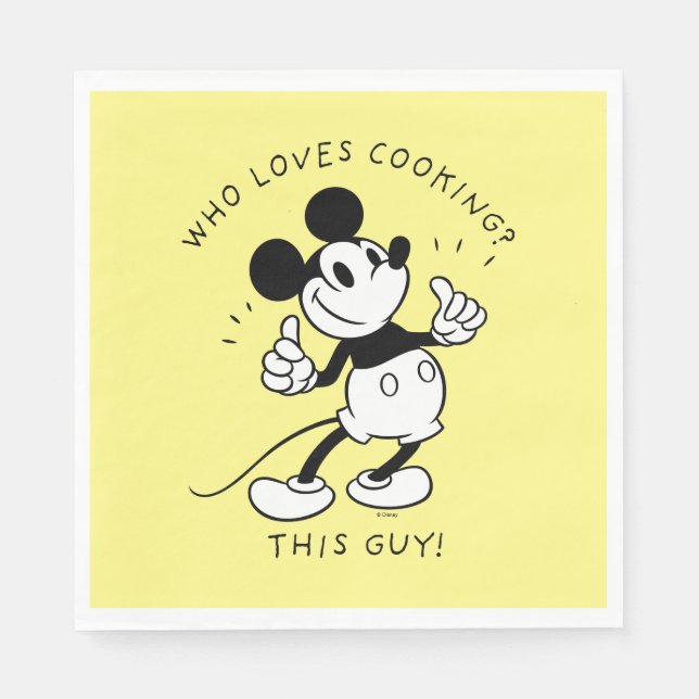 Mickey Mouse | Mickey Mouse Who Loves Cooking Napkins (Front)