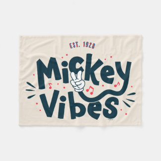 Mickey Mouse | Mickey Vibes Est. 1928 Fleece Blanket