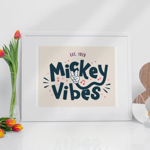 Mickey Mouse  Mickey Vibes Est 1928 Poster