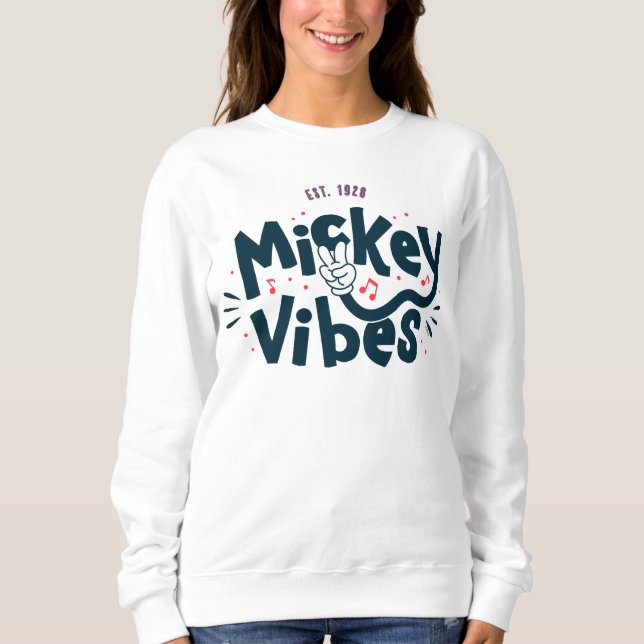 Mickey Mouse | Mickey Vibes Est. 1928 Sweatshirt (Front)