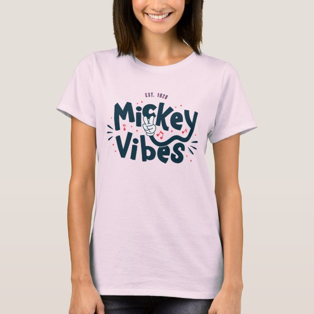 Mickey Mouse | Mickey Vibes Est. 1928 T-Shirt | Zazzle