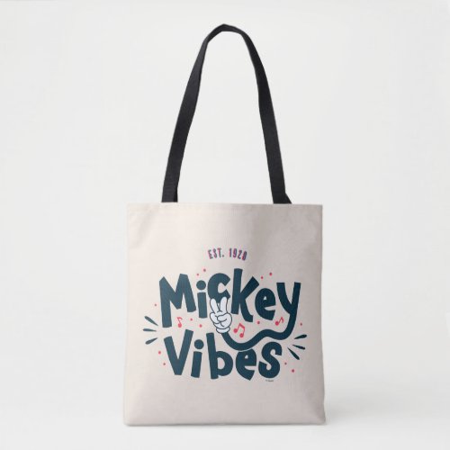 Mickey Mouse  Mickey Vibes Est 1928 Tote Bag