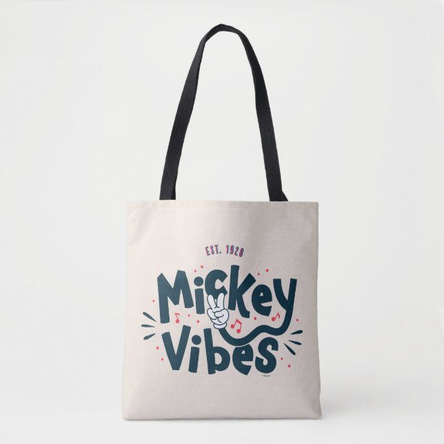 Mickey Mouse | Mickey Vibes Est. 1928 Tote Bag (Front)