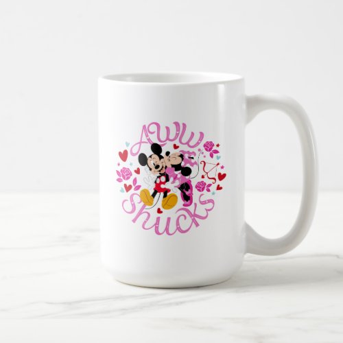 Mickey Mouse  Minnie Mouse  Aww Schucks Coffee Mug
