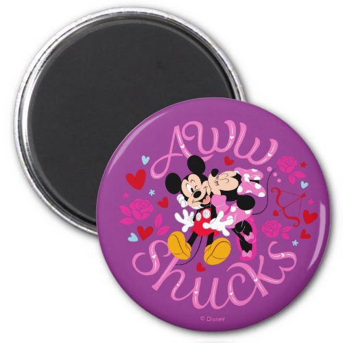 Mickey Mouse  Minnie Mouse  Aww Schucks Magnet