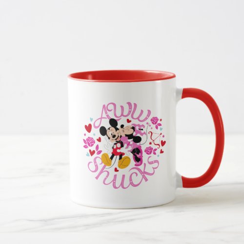 Mickey Mouse  Minnie Mouse  Aww Schucks Mug