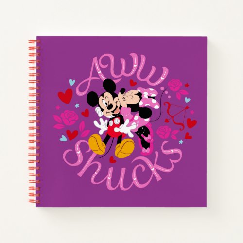 Mickey Mouse  Minnie Mouse  Aww Schucks Notebook