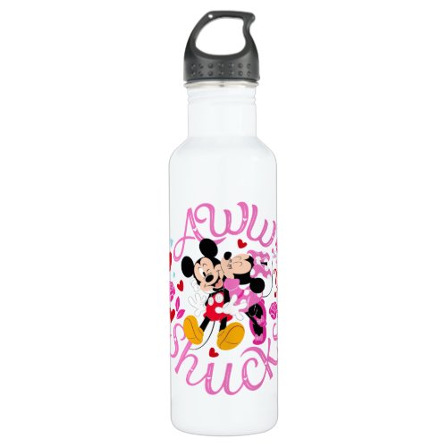 Mickey Mouse  Minnie Mouse  Aww Schucks Stainless Steel Water Bottle