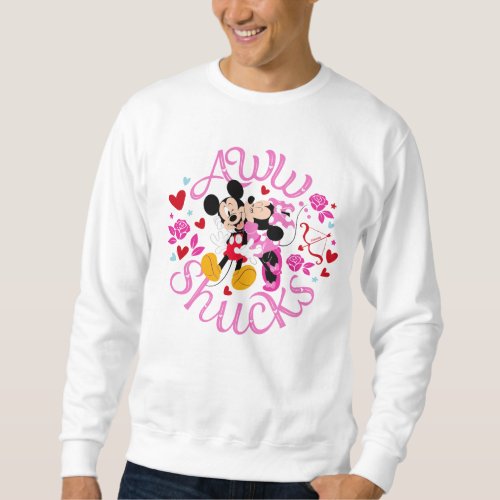 Mickey Mouse  Minnie Mouse  Aww Schucks Sweatshirt