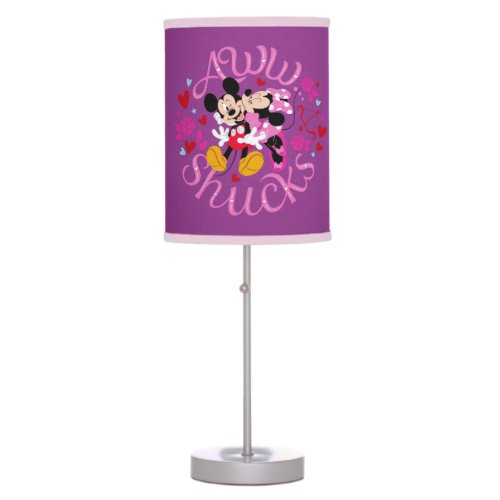 Mickey Mouse  Minnie Mouse  Aww Schucks Table Lamp