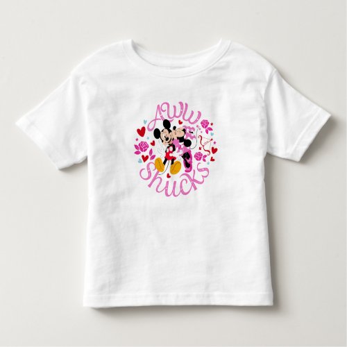 Mickey Mouse  Minnie Mouse  Aww Schucks Toddler T_shirt