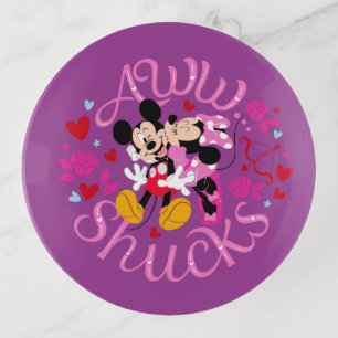 Mickey Mouse & Minnie Mouse   Aww Schucks Trinket Tray