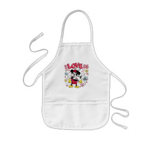 Mickey Mouse & Minnie Mouse   I Love Us Kids' Apron