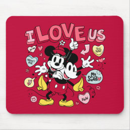 Mickey Mouse &amp; Minnie Mouse | I Love Us Mouse Pad