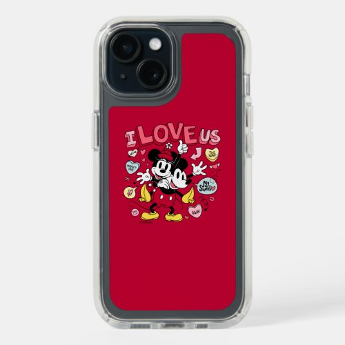 Mickey Mouse  Minnie Mouse  I Love Us iPhone 15 Case